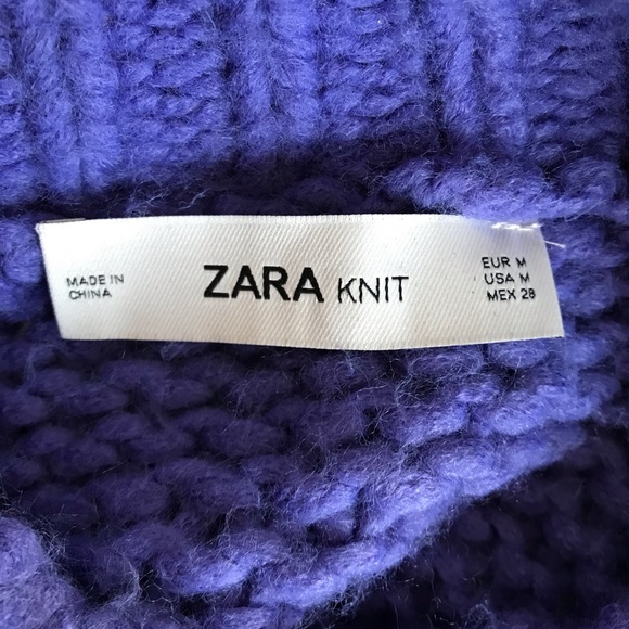Zara Sweaters - Zara Oversized Chunky Knit, Purple Size M
